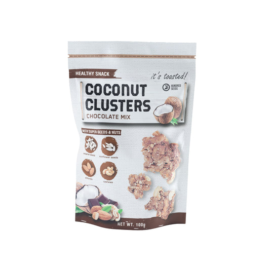 hundreed seed coconut choco mix 100g, wellness products, natural products, eco friendly products, bali wellness store, alchemy bali