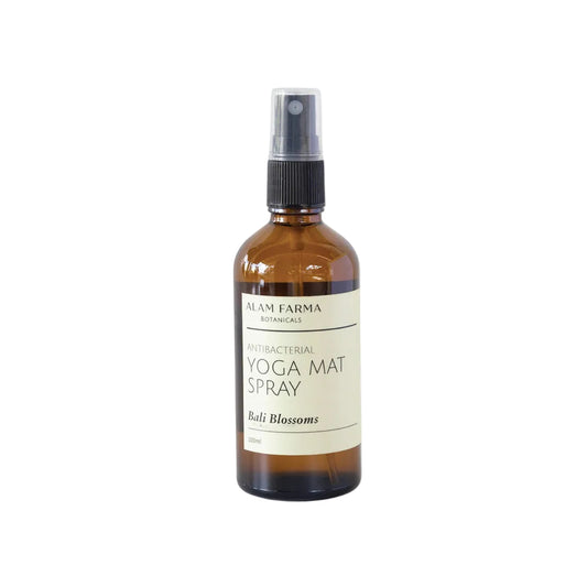 Yoga mat spray, eco friendly products, bali wellness store, alchemy bali