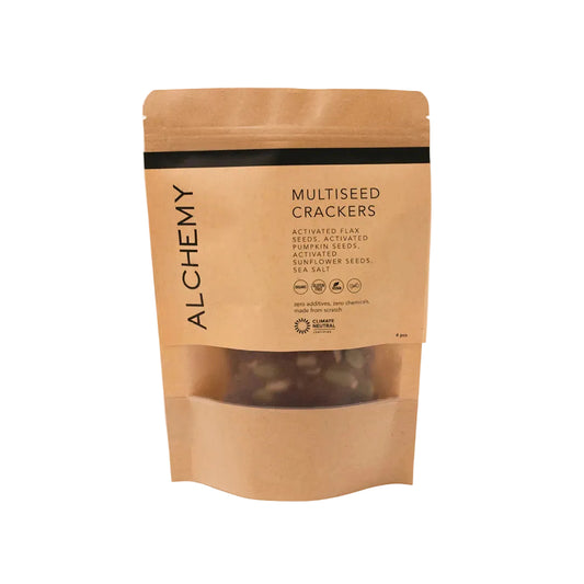 multiseed crackers, wellness products, natural products, eco friendly products, bali wellness store, alchemy bali