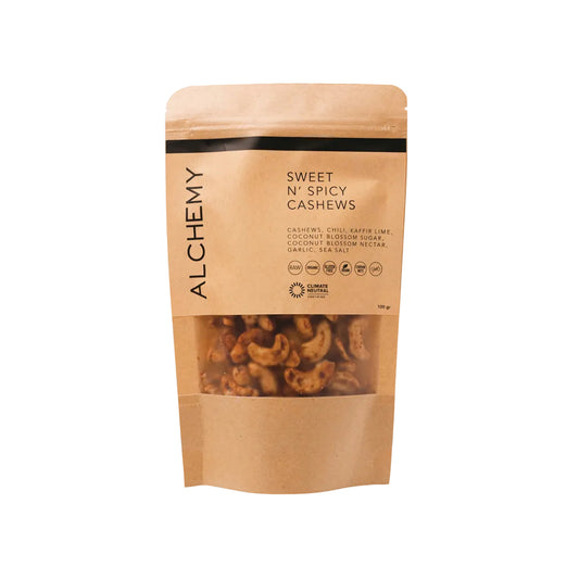 sweet and spicy cashew, wellness products, natural products, eco friendly products, bali wellness store, alchemy bali