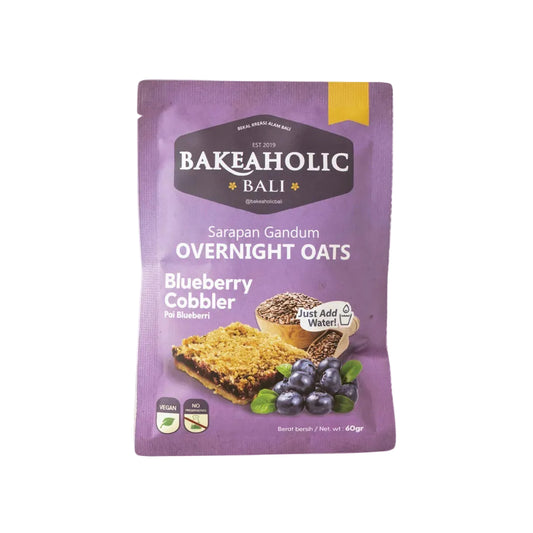 Blueberry cobler overnight oats, eco friendly products, bali wellness store, alchemy bali