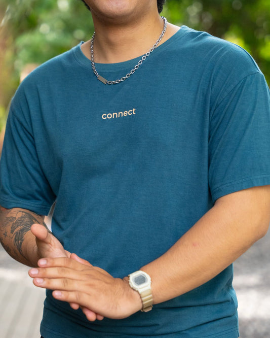 t-shirt bamboo indigo, wellness products, natural products, eco friendly products, bali wellness store, alchemy bali