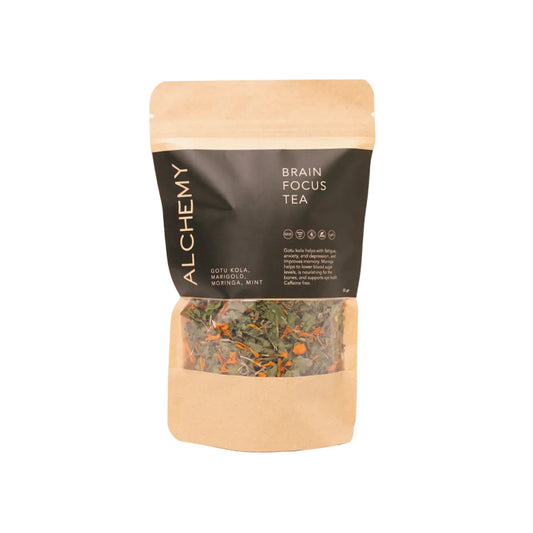 tea brain focus, eco friendly products, bali wellness store, alchemy bali