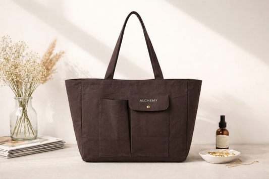 Mega Tote Bag - Maroon